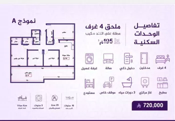 شقة للبيع في شارع طريق الملك عبدالله, حي الفيحاء, مدينة جدة, منطقة مكة المكرمة صورة 3