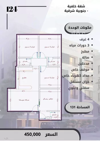 شقة للبيع في شارع الامير عبدالمجيد, حي الصواري, مدينة جدة, منطقة مكة المكرمة صورة 4