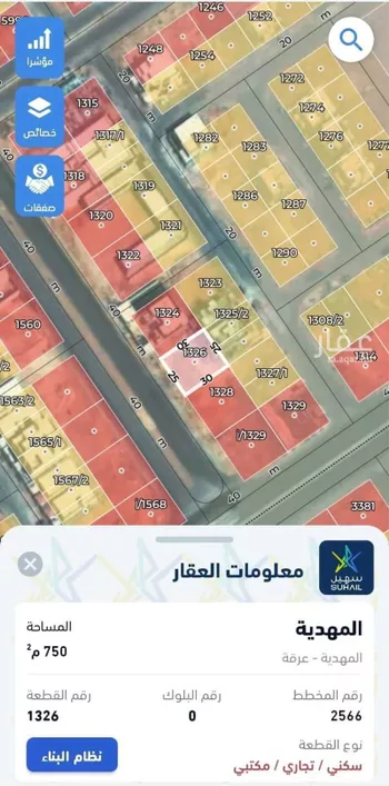 أرض للبيع في شارع موسى بن سالم الحجاوي, حي المهدية, مدينة الرياض, منطقة الرياض صورة 2