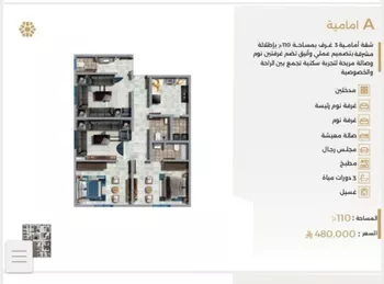 شقة للبيع في شارع ابو سفيان مدلوك, حي النعيم, مدينة جدة, منطقة مكة المكرمة صورة 3