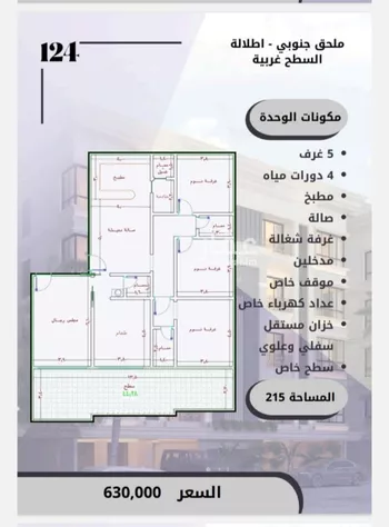 شقة للبيع في شارع الامير عبدالمجيد, حي الصواري, مدينة جدة, منطقة مكة المكرمة صورة 3