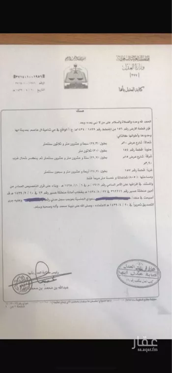 أرض للبيع في شارع 52 الوادي ، قرضة ، منطقة عسير صورة 4
