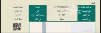 أرض للبيع في شارع ابار الماشي 1260, حي ابيار الماشي, مدينة المدينه المنوره, منطقة المدينة المنورة صورة 2
