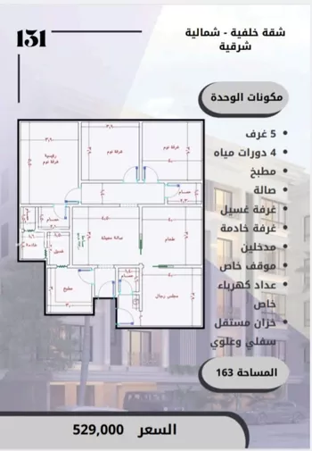 شقة للبيع في شارع الامير عبدالمجيد, حي الصواري, مدينة جدة, منطقة مكة المكرمة صورة 2
