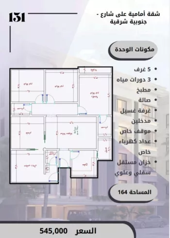 شقة للبيع في شارع الامير عبدالمجيد, حي الصواري, مدينة جدة, منطقة مكة المكرمة صورة 3