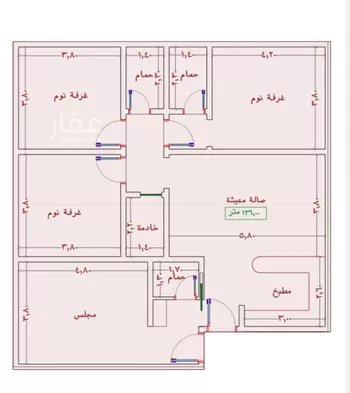 شقة للبيع في شارع السامر, حي الواحة, مدينة جدة, منطقة مكة المكرمة صورة 2