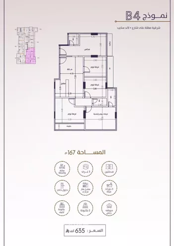 شقة للبيع في شارع امام الدين المرشدي, حي الفيحاء, مدينة جدة, منطقة مكة المكرمة
