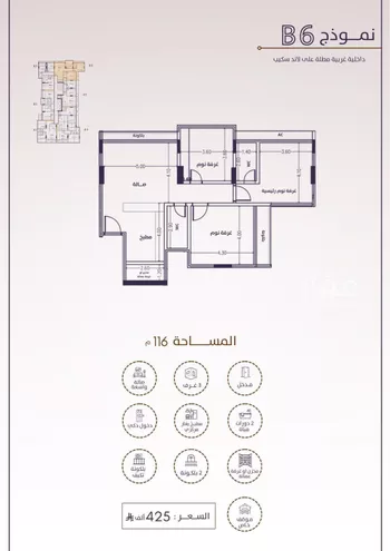 شقة للبيع في شارع امام الدين المرشدي, حي الفيحاء, مدينة جدة, منطقة مكة المكرمة صورة 3