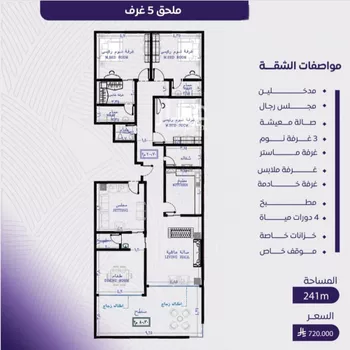 شقة للبيع في شارع عبد الله بن ابي الوليد, حي المروة, مدينة جدة, منطقة مكة المكرمة صورة 4