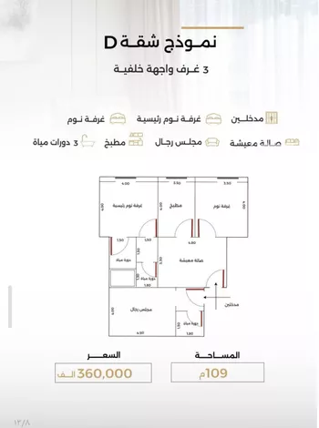 شقة للبيع في شارع الناصر بن الأحمر, حي الصفاء, مدينة جدة, منطقة مكة المكرمة صورة 3