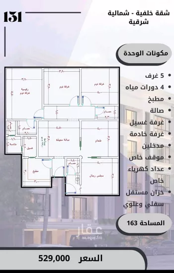 شقة للبيع في شارع الامير عبدالمجيد, حي الصواري, مدينة جدة, منطقة مكة المكرمة صورة 4