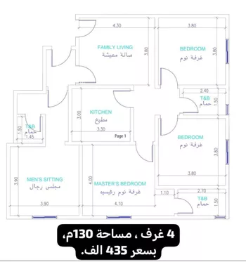 شقة للبيع في شارع عبدالرحمن الجرادي, حي النزهة, مدينة جدة, منطقة مكة المكرمة