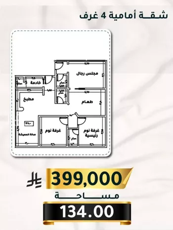 شقة للبيع في شارع الاسود, حي الثغر, مدينة جدة, منطقة مكة المكرمة صورة 4