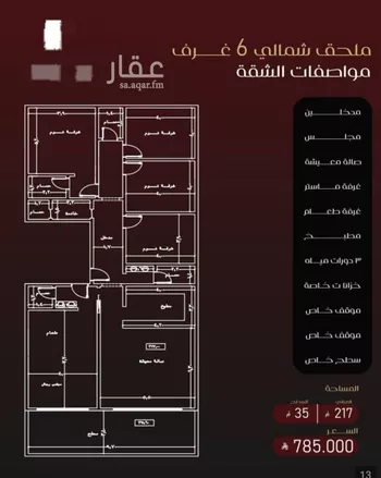 شقة للبيع في شارع يزيد بن معاويه, حي الفيصلية, مدينة جدة, منطقة مكة المكرمة صورة 5