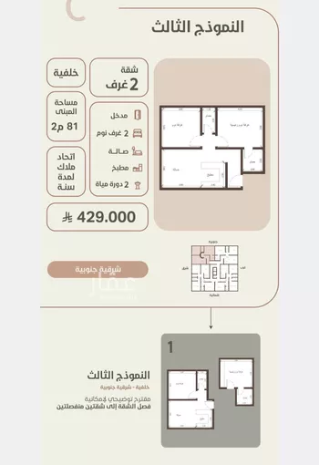 شقة للبيع في شارع احمد محمد السباعي, حي الروضة, مدينة جدة, منطقة مكة المكرمة صورة 2