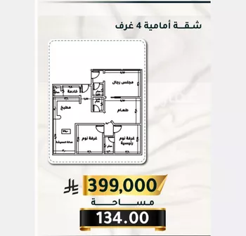 شقة للبيع في شارع الاسود, حي الثغر, مدينة جدة, منطقة مكة المكرمة صورة 5