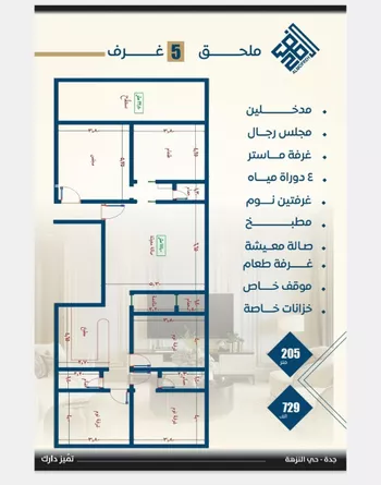 شقة للبيع في شارع عرابه ابن شماخ, حي النزهة, مدينة جدة, منطقة مكة المكرمة صورة 4