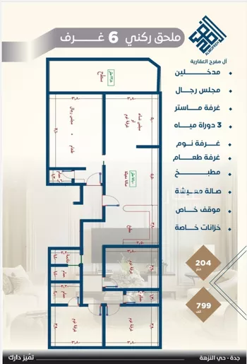 شقة للبيع في شارع الامير ماجد فرعي, حي النزهة, مدينة جدة, منطقة مكة المكرمة صورة 2