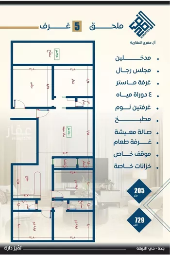 شقة للبيع في شارع عمران بن عصام, حي النزهة, مدينة جدة, منطقة مكة المكرمة صورة 4
