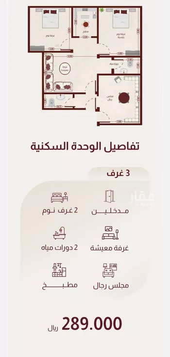 شقة للبيع في شارع محمد بن مجاهد, حي الريان, مدينة جدة, منطقة مكة المكرمة صورة 4