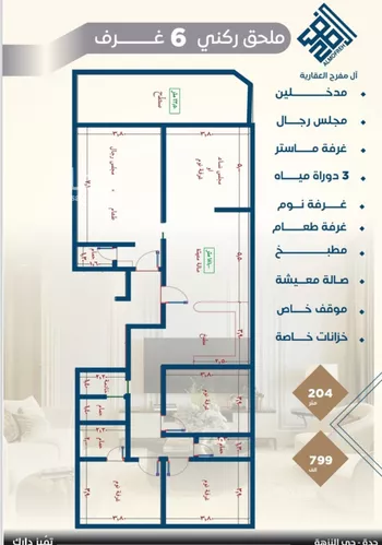 شقة للبيع في شارع طريق المدينة المنورة فرعي, حي النزهة, مدينة جدة, منطقة مكة المكرمة صورة 4