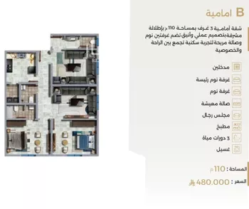 شقة للبيع في شارع ابو سفيان مدلوك, حي النعيم, مدينة جدة, منطقة مكة المكرمة صورة 2