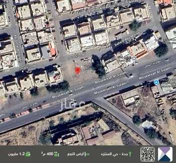 أرض للبيع في شارع صهيب ابو موسى, حي الأجواد, مدينة جدة, منطقة مكة المكرمة