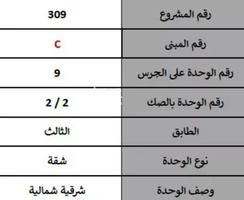 شقة للبيع في شارع الشومرية, حي الرمال, مدينة الرياض, منطقة الرياض