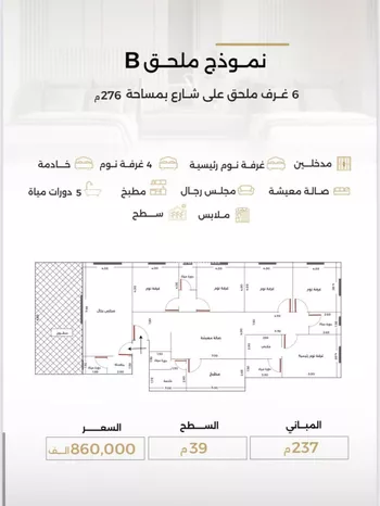 شقة للبيع في شارع الناصر بن الأحمر, حي الصفاء, مدينة جدة, منطقة مكة المكرمة صورة 3