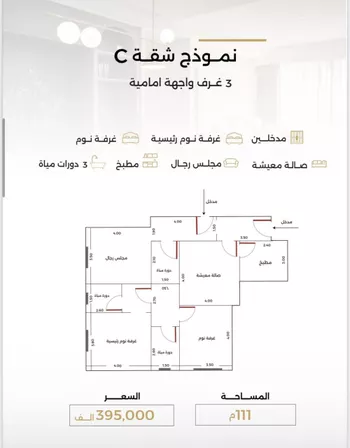 شقة للبيع في شارع الناصر بن الأحمر, حي الصفاء, مدينة جدة, منطقة مكة المكرمة صورة 4