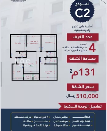شقة للبيع في شارع برودان, حي النسيم, مدينة جدة, منطقة مكة المكرمة صورة 5