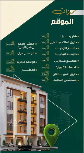 شقة للبيع في شارع خلاصه الزهر, حي النهضة, مدينة جدة, منطقة مكة المكرمة صورة 2