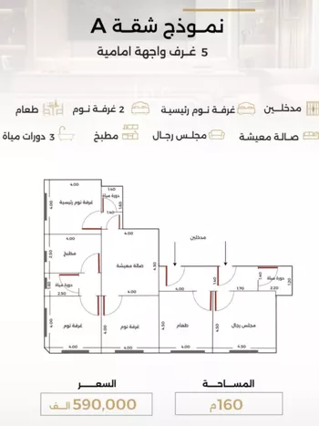 شقة للبيع في شارع الناصر بن الأحمر, حي الصفاء, مدينة جدة, منطقة مكة المكرمة صورة 3