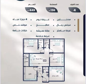 شقة للبيع في شارع هباء بن سفيان, حي النزهة, مدينة جدة, منطقة مكة المكرمة صورة 2