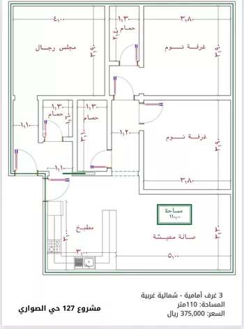 شقة للبيع في شارع الامير عبدالمجيد, حي الصواري, مدينة جدة, منطقة مكة المكرمة صورة 3