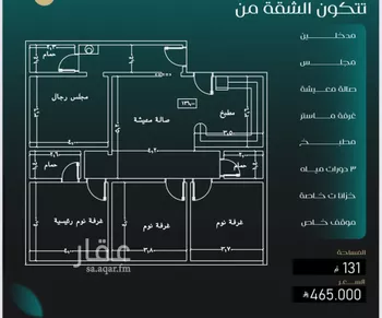 شقة للبيع في حي النزهة, مدينة جدة, منطقة مكة المكرمة