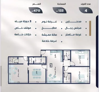 شقة للبيع في حي النزهة, مدينة جدة, منطقة مكة المكرمة