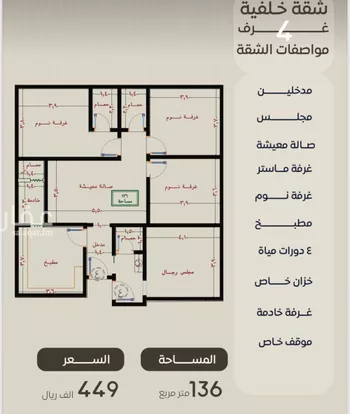 شقة للبيع في شارع ظعفرانه, حي النزهة, مدينة جدة, منطقة مكة المكرمة