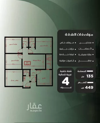 شقة للبيع في شارع عزيز بن عمير, حي النزهة, مدينة جدة, منطقة مكة المكرمة صورة 3