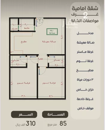 شقة للبيع في شارع ظعفرانه, حي النزهة, مدينة جدة, منطقة مكة المكرمة صورة 4