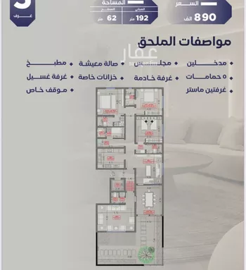 شقة للبيع في شارع مواكب النصر, حي السلامة, مدينة جدة, منطقة مكة المكرمة صورة 3