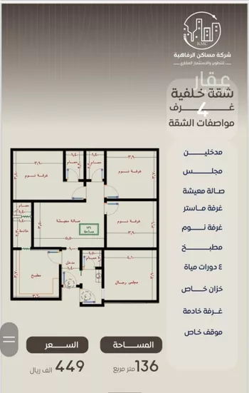 شقة للبيع في شارع ظعفرانه, حي النزهة, مدينة جدة, منطقة مكة المكرمة