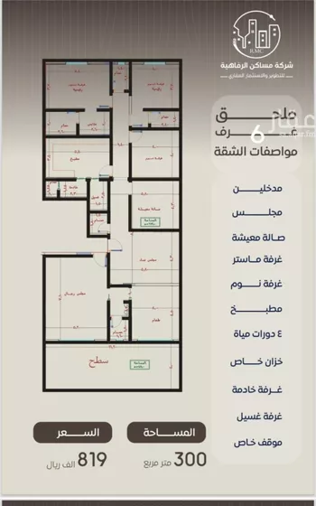 شقة للبيع في شارع ظعفرانه, حي النزهة, مدينة جدة, منطقة مكة المكرمة صورة 2