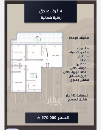 شقة للبيع في شارع الامير عبدالمجيد, حي الصواري, مدينة جدة, منطقة مكة المكرمة صورة 3