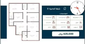 شقة للبيع في شارع ابن القصاص, حي مريخ, مدينة جدة, منطقة مكة المكرمة صورة 5