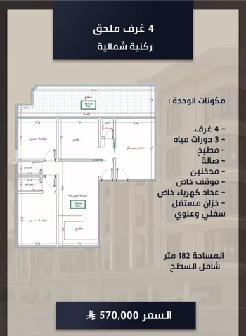 شقة للبيع في شارع الامير عبدالمجيد, حي الصواري, مدينة جدة, منطقة مكة المكرمة صورة 4