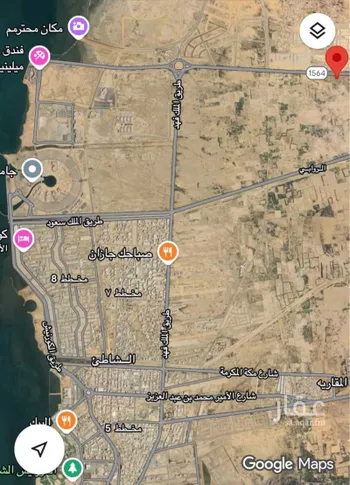 أرض للبيع في شارع 0000, حي الخالدية 1, مدينة جازان, منطقة جازان