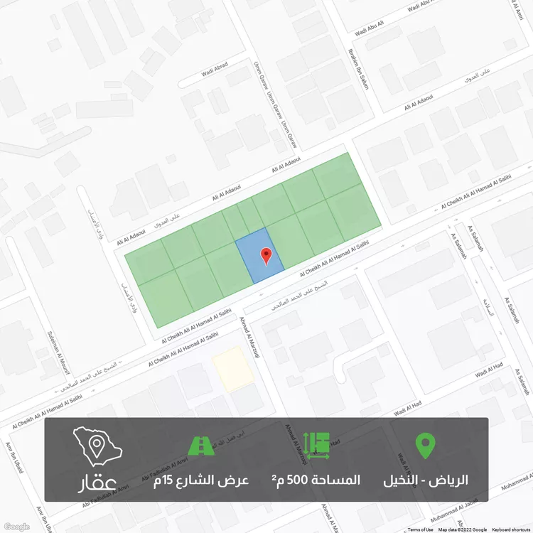 أرض للبيع في شارع الشيخ علي الحمد الصالحي ، حي النخيل ، الرياض ، الرياض