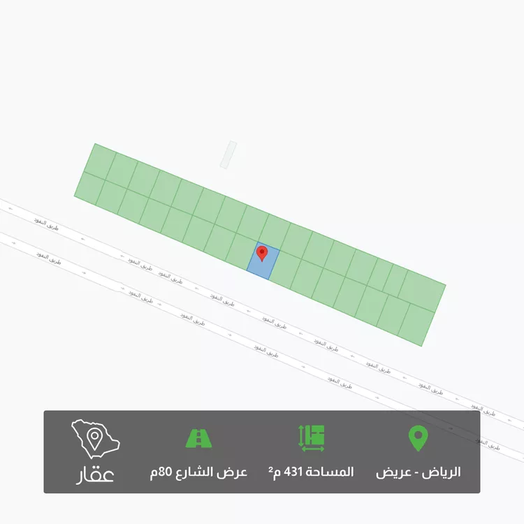 أرض للبيع في حي عريض, مدينة الرياض, منطقة الرياض