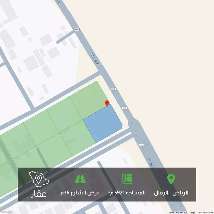 أرض للبيع في شارع خزام, حي الرمال, مدينة الرياض, منطقة الرياض